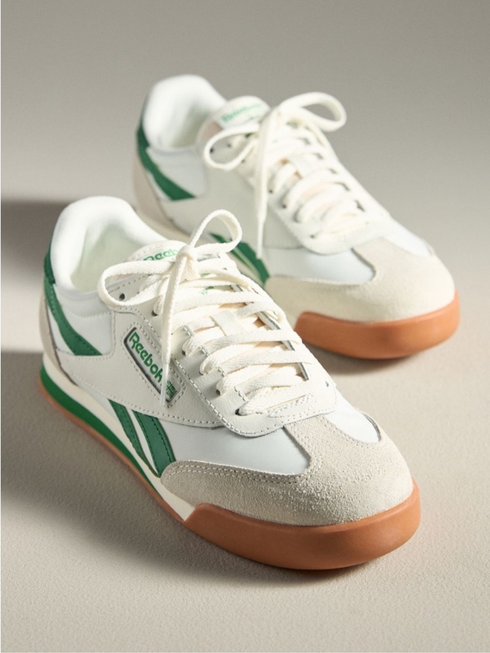 REEBOK CAMPIO XT SNEAKERS Color: Chalk / Green / Gum Size: 7W / 5.5M NEW Unisex